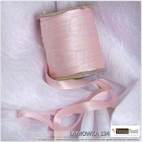 Lamówka atłasowa 134 różowa