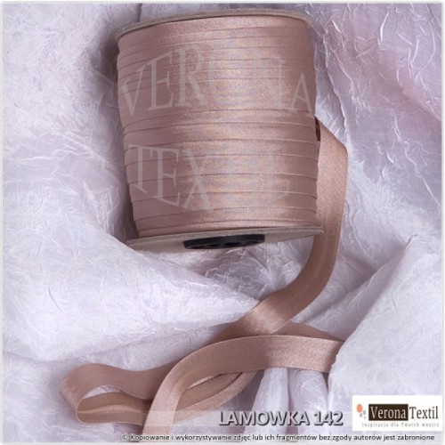 Lamówka atłasowa 142 brudna różowa