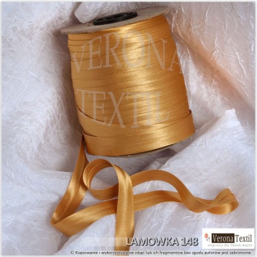 Lamówka atłasowa 148 jasna pomarańczowa