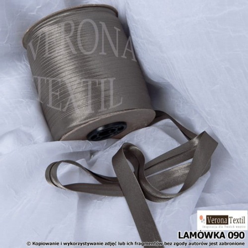 Lamówka atłasowa 90 popielata