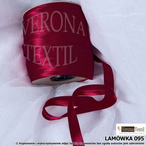 Lamówka atłasowa 95 czerwona