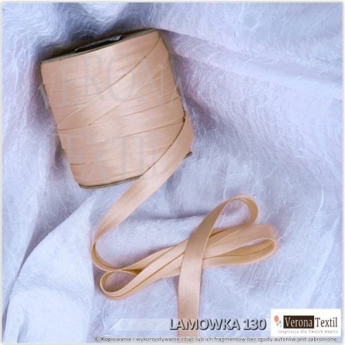 Lamowka atlasowa 130 lososiowa