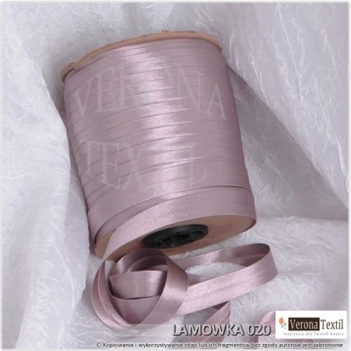 Lamowka atlasowa 020 brudna rozowa