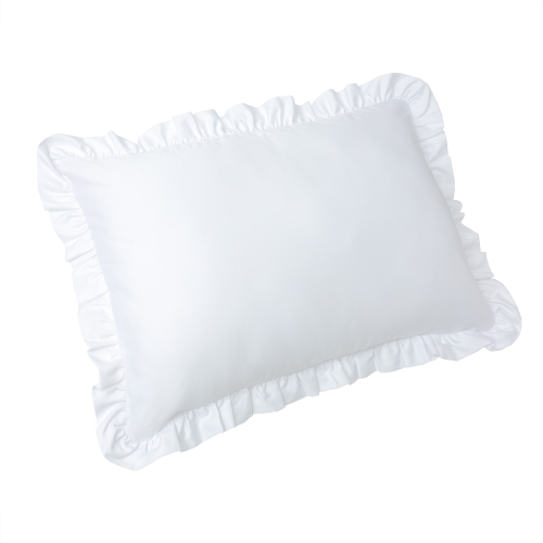 Poszewka z satyny bawełnianej - Falbanka