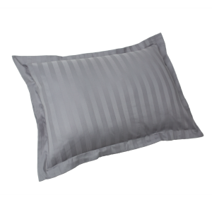 Poszewka bambusowa szara z rantem