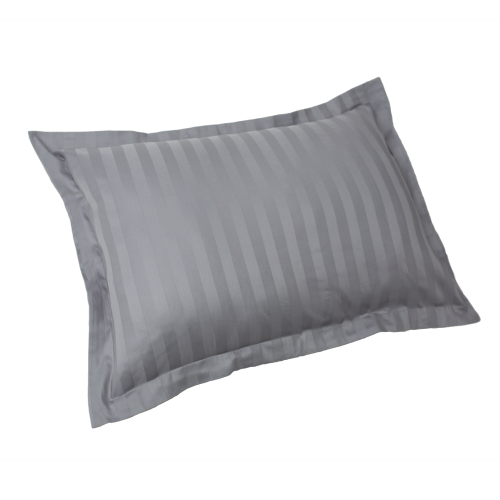 Poszewka bambusowa szara z rantem