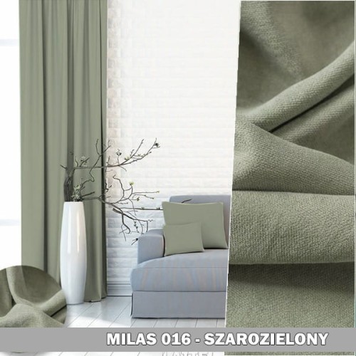 Tkanina MILAS 016 szaro-zielony 290