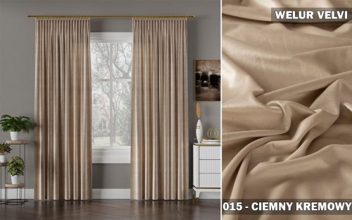 Welur VelVi Ciemny krem 015 300
