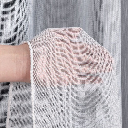 DALIDA Firana fantazyjna,siatka , lekka zasłona, kolor   008 pastelowo niebieski.