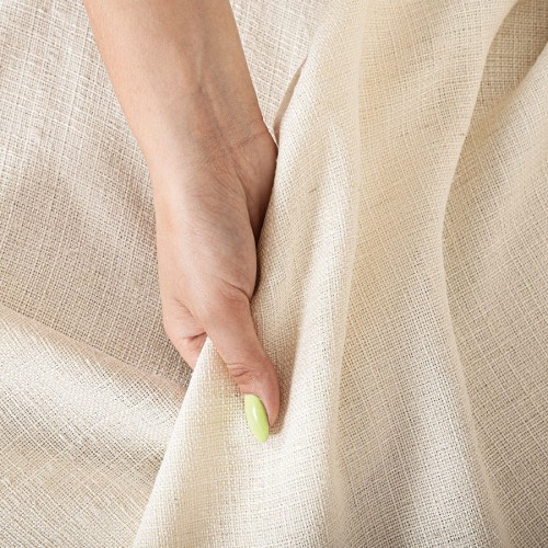 LAILA Tkanina dekoracyjna, wysokość 300cm, kolor 001 kremowy.