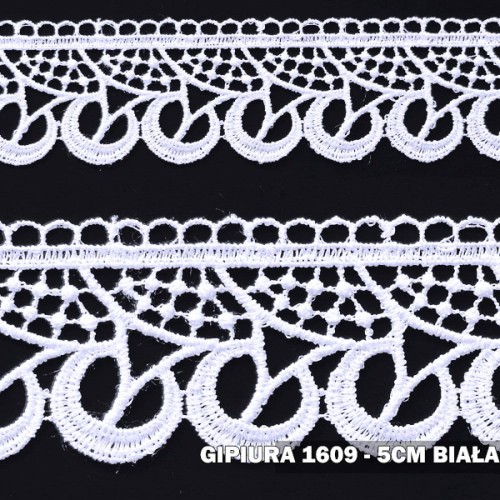 Gipiura 1609 5 cm biała