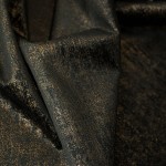 ELEONORA Tkanina dekoracyjna,  kolor 111 czarny ze złotym nadrukiem na VELVI