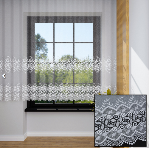 81406/180-1 MARKIZETA (125) APLIK 2 linie biel