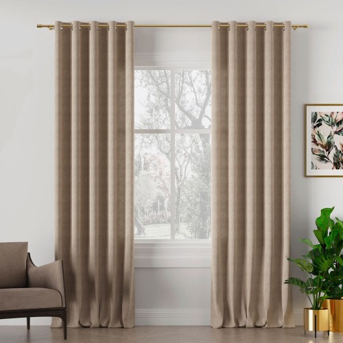 TD0034 Tkanina dekoracyjna 300cm 105 jasny beżowo-szary