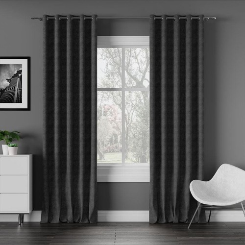 Tkanina MILAS 800  ciemny grafit 145