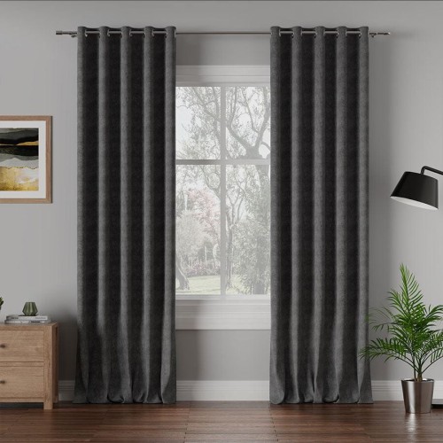 Tkanina  MILAS 798 ciemny szary 145