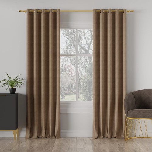 Tkanina MILAS 007 ciemny kawowy 145