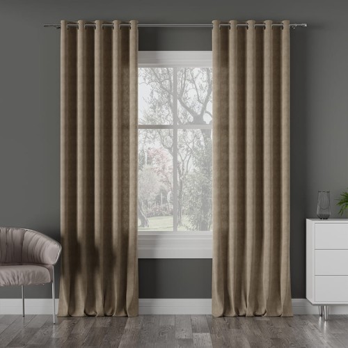 Tkanina MILAS 043 ciemny ciepły beż 145