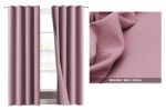 Tkanina zasłonowa obrusowa strecz Panama 3306 brudny róż 150 150