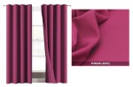 Tkanina zasłonowa obrusowa strecz Panama 3231 fuksja 150