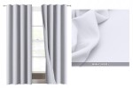 Tkanina zasłonowa obrusowa strecz Panama 0001 biały 150