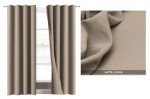 Tkanina zasłonowa obrusowa strecz Panama 4108 latte 150