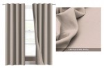 Tkanina zasłonowa obrusowa strecz Panama 4005 cappucino 150