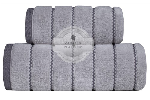 Ręcznik 70x140 Oscar Zaratex Jasny Szary