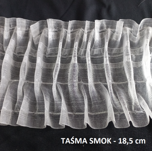 TAŚMA SMOK 18,5 cm TRANSPARENTNA