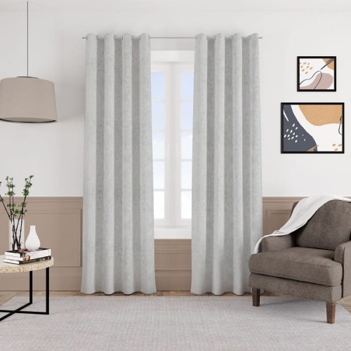 AURORA Tkanina dekoracyjna VELVET 280cm 04 jasny szary