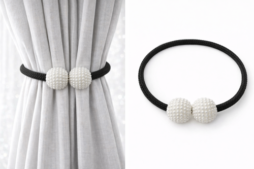 Magnes sznurowany koral czarny