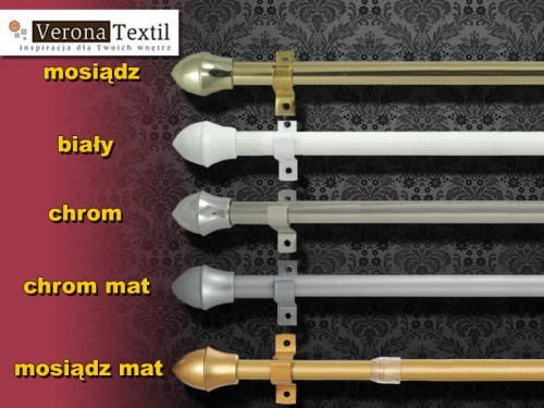 Mini karnisz Cafe 75-100 mosiądz