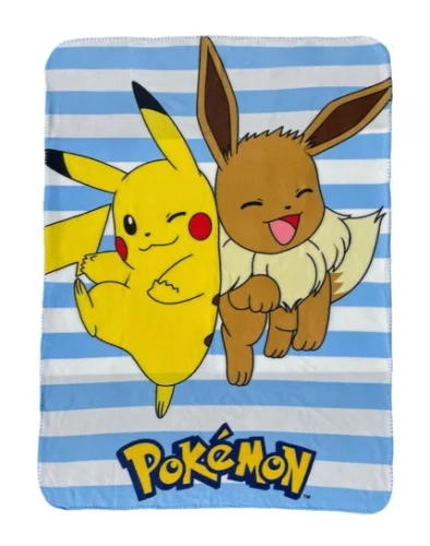 kocyk-dla-dziecka-koc-polarowy-dzieciecy-100x140-pokemon-pikachu-i-eevee-b-iext137611542.webp
