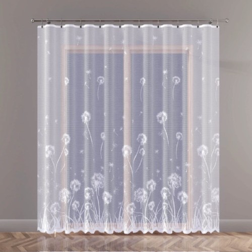 Firanka żakardowa 250 cm 17893 - biała, stylowa | Verona