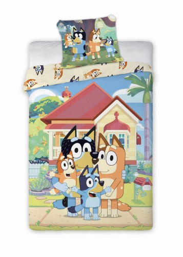 Pościel  bawełniana 100x135+40x60  Bluey  023 