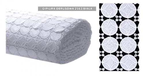 Obrus gipiurowy na metry 2163 biały 140 cm