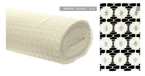 Obrus żakardowy na metry kremowy