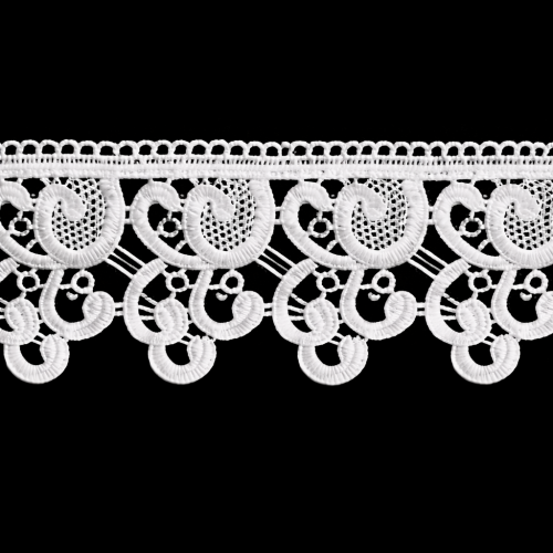 Gipiura motek numer 54 8 cm biała