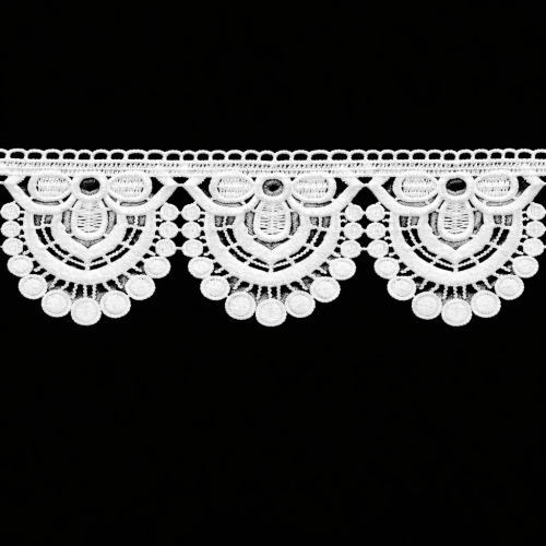 Gipiura numer 7077 8 cm biała