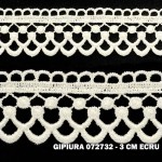 Gipiura 72732 3 cm ecru