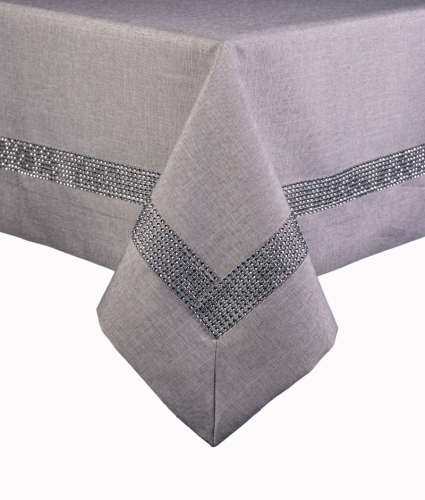 Obrus Glamour Z Cyrkonią  szary symbol  049