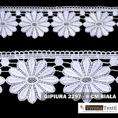 Gipiura 2297 8 cm Biała