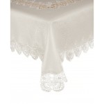 Bieżnik plamoodporny z gipiurą kremowy 85x85 symbol 088