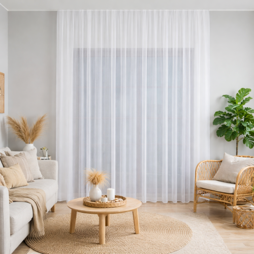 FIRANKA GOTOWA WOAL KRESZ  BIAŁY OBCIĄŻNIK 250X250 TAŚMA  