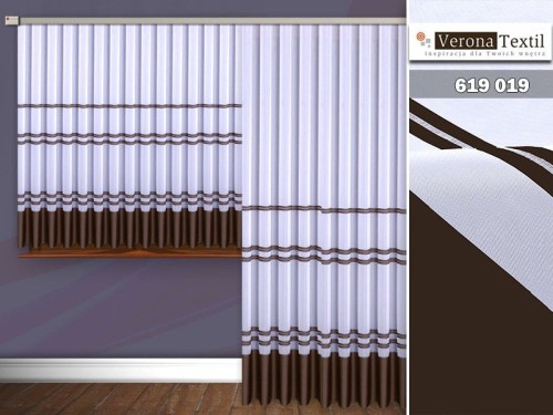 Komplet balkonowy woal 230x500 619 19