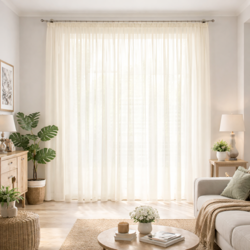 FIRANKA GOTOWA SABLE 230X400 WOAL FRANCUSKI 121 ECRU OBCIĄŻNIK TAŚMA  