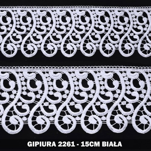 Gipiura numer  2261 15 cm biała