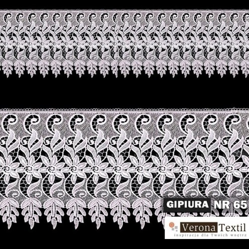 Gipiura numer 65 26 cm biała