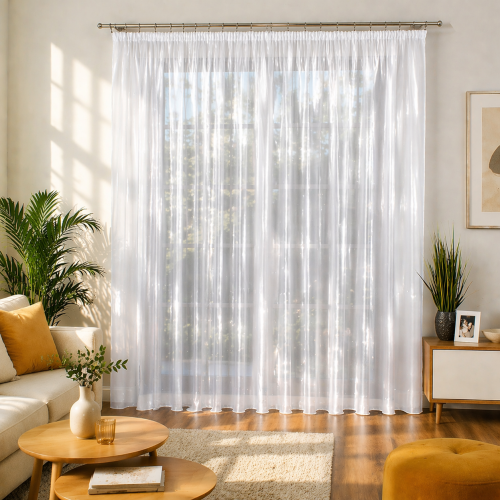 FIRANKA GOTOWA MARKIZETA NABŁYSZCZANA 250x300 BIAŁA  TAŚMA   