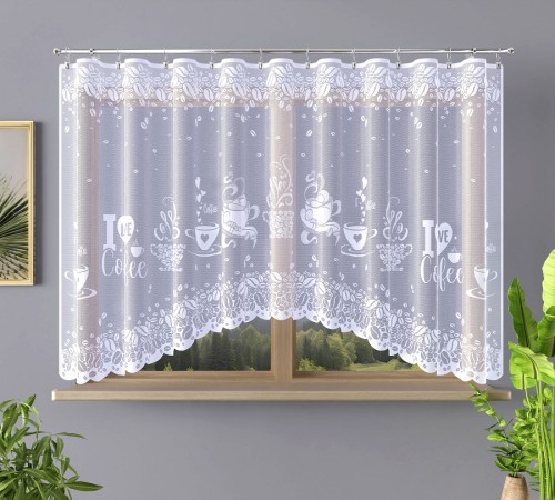 Firana żakardowa 160x300  17881 kuchnia do łuku